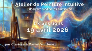 19 avril 2026 - Atelier découverte - Peinture Intuitive<br>1 x Session (une journée)