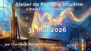 31 mai 2026 - Atelier découverte - Peinture Intuitive<br>1 x Session (une journée)