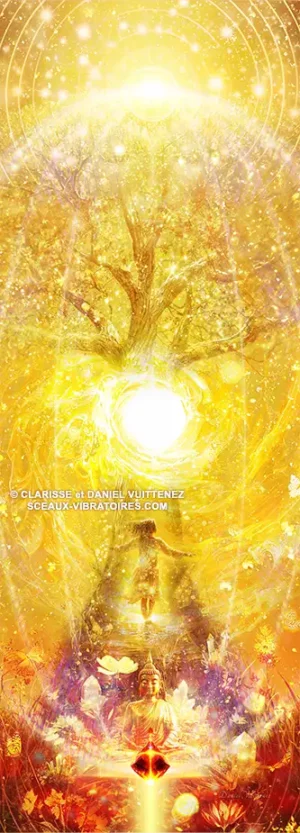 Harmonisateur Vibratoire<br>Arbre Iggdrasil Or