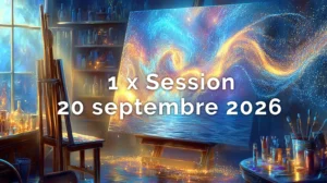 20 sept 2026<br>COMPLET<br>Atelier découverte - Peinture Intuitive<br>1 x Session (une journée)