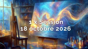 18 oct 2026<br>Reste 4 places<br>Atelier découverte - Peinture Intuitive<br>1 x Session (une journée)