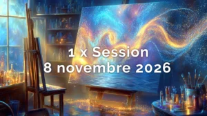 8 nov 2026<br>Reste 4 places<br>Atelier découverte - Peinture Intuitive<br>1 x Session (une journée)